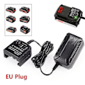 Miniatyrbillede 4 af 4: 10.8V 14.4V 20V Til Black&Decker Li-ion Batterioplader Udskiftning Elektrisk Boremaskine Skruetrækker Elværktøj Batteri EU Stik Lbx20-AD8-