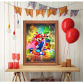Miniatyrbild 2 av 5: 5D diamantmålningssatser för vuxna Super Mario för barn - 30x 40 cm