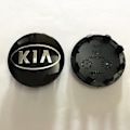 Pikkukuva 3 / 3: QD-4 kpl Mustat Kia Auton Pyörän Keskikupit Navat 60mm 4 kpl P -AD6-