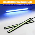 Miniatyrbillede 2 af 5: 2 stk. LED-advarselslys til kørelys, bilens indre og ydre strimmel 12V Universal -FD3-