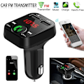 Pikkukuva 4 / 5: Langaton Bluetooth FM-lähetin autoon, 2 USB-laturia, Aux-adapteri, Handsfree-AD4-