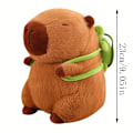 Miniatyrbild 3 av 5: 23cm Capybara Plysch Simulation Capybara Anime Fluffig Leksak Söt Docka Gosedjur Mjuk Docka Plysch Jul Thanksgiving Gåva{f2}-AD8-