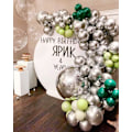 Miniatyrbillede 5 af 5: Sølv Metallic Chrome Latex Balloner, 100 stk. 12 tommer Runde Helium Balloner til Bryllup Dimission Jubilæum Baby Shower Fødselsdagsfest -AD4-