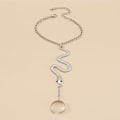 Miniatyrbilde 4 av 5: Orm Håndkjede Armbånd for Kvinner Jenter, Sommerfugl Finger Ring Armbånd Slavekjede Håndsele Armbånd Edderkoppring Orm for Fest Halloween-FS2--AD3-