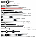 Miniatyrbild 2 av 5: st Clockwork, Clockwork, Urverk, Batteri, Tyst, Väggklockssystem, Klockvisare, Pendelmekanism{f2}-AD8-