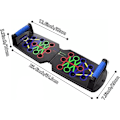 Miniatyrbilde 2 av 5: Push-up Brett 14 i 1 Multifunksjonelt Push-up Rack System for Menn og Kvinner, Bærbar Push-up Bar, Kroppsbyggende Push-up Håndtak for Menn-AD4-