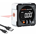 Miniatyrbild 1 av 5: Magnetisk digital vinkelmätare med laser, digital inklinometer för träbearbetning, konstruktion, DIY - vinkelmätare för snickeri -AD6-