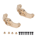 Miniatyrbild 1 av 5: 2st Caster Blocks C Hubbar Guld Färg Rostsäker Mässing Exakt Stabil RC Crawler C Hubbar med Skruv för Traxxas 1/18 TRX4M-AD4-