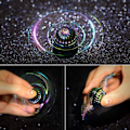Miniatyrbilde 4 av 4: Fidget Spinner i lommeformat, leke, metallspinner for fingre og skrivebord-AD4-