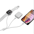 Miniatyrbillede 1 af 3: 3 i 1 Kabel til iPhone Airpods Apple Watch Oplader USB Trådløs Opladningsstation[GKS]-AD4-