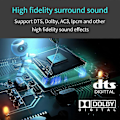 Pikkukuva 4 / 5: HDMI Audio Extractor HDCP CEC + Optinen TOSLINK SPDIF + 3,5 mm RCA Audio Converter 4K x 2K 3D HDMI Au -AD6-