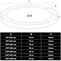 Miniatyrbillede 5 af 5: Trampolinfjederbeskyttelse 1 stk, 366 cm UV-bestandig og rivefast beskyttelse, 27 cm bred erstatningsfjederbeskyttelse - RWTrampoline -AD5-