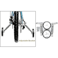 Miniatyrbild 3 av 4: Cykelstöd för vuxna och barn, MTB-stödhjul med variabel hastighet 20 tum 22 tum 18 tum Cykelvagnstillbehör (rui) -AD5-