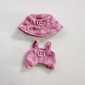 Miniatyrbillede 6 af 8: Dukke Tøj Mode Overalls Labubu Idol V1 V2 Dukker Tøj Tilbehør 15/17cm Plysdukke -FD1-