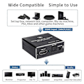 Miniatyrbilde 2 av 5: HDMI Audio Extractor HDCP CEC + Optisk TOSLINK SPDIF + 3.5mm RCA Audio Converter 4K x 2K 3D HDMI Au -AD6-