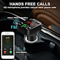 Pikkukuva 5 / 5: Langaton Bluetooth FM-lähetin autoon, 2 USB-laturia, Aux-adapteri, Handsfree-AD4-