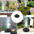 Miniatyrbillede 2 af 5: Solcellefontæne Pool Have Vandfontæne Flydende Fontæne Udendørs Fuglebad Terrasse Fontæner-FD5-