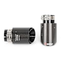 Miniatyrbillede 1 af 5: Bimirth 4\" Akrapovic Blank Kulfiber Udstødning X2 Universal Endepibe