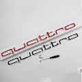Miniatyrbild 4 av 5: Cool Quattro Logo Emblem Bil Sticker Främre Grill Nedre Dekor för Aud-i A6 A7-AD4-