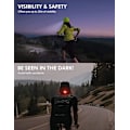 Pikkukuva 4 / 4: Pipo LED-valoilla edessä ja takana, USB-ladattava otsalamppu, neulottu pipo valolla lenkkeilyyn, retkeilyyn, pyöräilyyn [DB] -FD2-