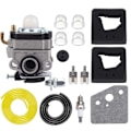 Pikkukuva 1 / 5: FG100 GX31 Kaasutin Combo Kit Honda 4-tahti Kultivaattori GX22 GX31 HHE31C Ruohonleikkuri HHT31S UMK431 UMK431K1 Erilaisilla Sovittimilla