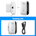 Pikkukuva 4 / 5: Wifi Booster Outlet + Sisältää Internet-kaapelin, WiFi-signaalivahvistin, WiFi-laajennin, langaton WiFi Bo{sl}-AD8-