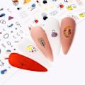 Miniatyrbild 4 av 5: Nageldekorationsstickers DIY Nagelkonst Dekoration 3D Nagelkonst Dekaler Laser Luminous Fjäril Jul Snöflinga Lönn Nagelkonst Mönster, Självhäftande Nagel A