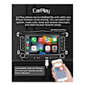 Miniatyrbillede 3 af 4: 7 Tommer 2din Carplay Android Bilradio Bilstereo Bluetooth MP5 Afspiller 2USB til Golf/Golf// - Perfekt
