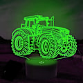 Miniatyrbilde 1 av 5: 3D Lastebil Traktor Bil Nattlys Bordskrive Optisk Illusjon Lamper 7 Farge Skiftende Lys LED Bordlampe Jul Hjem Kjærlighet Bursdag Barn Dekor Gave