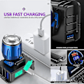 Miniatyrbillede 2 af 5: Mest kraftfulde 85000lm T6 LED UV-forlygte Zoombar Sensor USB Genopladelig Pandebåndslampe med UV-lys/hvidt lys
