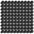 Miniatyrbillede 2 af 5: 100 stk. Snorestop DIY Sort Plastik Connector Snorestop Switch Cover