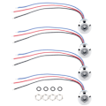 Miniatyrbillede 1 af 5: For 4 Sæt Indikator LED Lys Vandafvisende Fælles Anode Industrielle Kontrolkomponenter 12mm 110-220V Rød og Blå