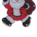 Miniatyrbild 5 av 5: LED-julbelysning med Santa-dekoration för fönster, batteridriven LED-julbelysning med sugkopp