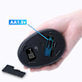 Miniatyrbilde 5 av 5: 2,4g Trådløs Mus Ergonomisk Mus Datamaskin Kontor Vertikal Grep Mus Lydløs Mus For Datamaskin