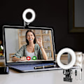 Miniatyrbillede 1 af 5: Videokonference Belysningskit, Lys Til Monitor Klips På, Til Fjernarbejde, Fjernundervisning