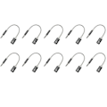 Miniatyrbilde 1 av 5: 10 stk Hodetelefonadapter 3,5 mm hann til type C hunn Hodetelefonadapter, Analog hodetelefonadapter