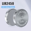 Miniatyrbillede 4 af 5: 5 stk. Lir2450 Lir 2450 3.6V Genopladeligt Lithium Batteri, Erstatning for Cr2450