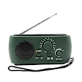 Miniatyrbild 1 av 5: Nödradio FM AM 500mAh Väderradio med Handvev & Solladdning