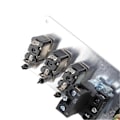 Miniatyrbild 3 av 5: 5-i-1 12V LED-omkopplare Tändningsbrytarpanel med Motorstartknapp för Racingbil RV Lastbil Röd