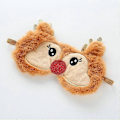 Miniatyrbild 3 av 5: 2-pack Plåsterjulklapp Renar Ögonmask för Sömn, Söta Fluffiga Cartoon Djur Ögonbindel Ögonskydd Resa Ögonöverdrag för Kvinnor Män