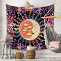 Miniatyrbillede 3 af 4: Mandala Boheme-vægtæppe Velegnet til Soveværelsesdekoration 429-729 x 38 tommer