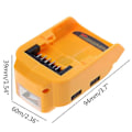 Miniatyrbillede 5 af 5: Multifunktionel LED-arbejdslampe med dobbelt USB-port 14,4/18V strømforsyning til DCB090 Daglig Brugt Arbejdslampe