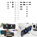 Miniatyrbild 2 av 5: Full Set Värdskruvar Set Kit Ersättningsmetallskruvar för NS OLED Spelkontroll Tillbehör Spelkonsol Reparationsdelar 44 st