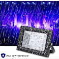 Miniatyrbillede 3 af 5: [2 stk] LED sort lys spotlight, LUNSY UV spotlight 30 W sort lys lampe, IP66 vandtæt fluorescerende sort lys med 150 LED UV lys til bar,