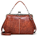 Miniatyrbillede 1 af 5: Dame Håndtasker Elegante Skuldertasker Crossbody Tasker Clutch Håndtasker Vandtæt PU Læder til Shopping Rejser Kontor Business Messenger Tasker