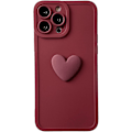 Pikkukuva 2 / 5: Yhteensopiva IPhonen 13 Pro Max -kotelon kanssa, söpö 3D-sydän, iskunkestävä linssin ja kameran suoja IPhone 13 Pro Max 6,7 tuuman pehmeälle TPU-kotelolle