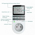 Miniatyrbilde 3 av 5: Digital Programmerbar Sokkel, Ukentlig Digital Timer Med LCD-Skjerm, 12t/24t/7d Strømkontakttimer, Energibesparende For Hjemmeapparater Og Belysning (