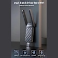 Miniatyrbild 4 av 5: USB3.0 Wifi-dongel CF-922AC DualBand 2.4+5GHz Mini Trådlöst Nätverkskort för PC Dator Bärbar Dator