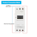 Miniatyrbillede 4 af 4: THC 30A Digital Timer Switch Programmerbar Elektronisk Tidskontrolswitch (220V)