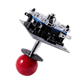Pikkukuva 2 / 5: Punainen 8-suuntainen joystick-ohjain peleille, uusi